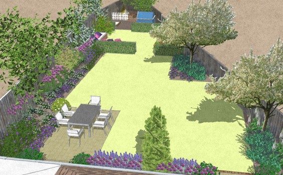 Garden House Design with Triangular Shape - Tinytipshome